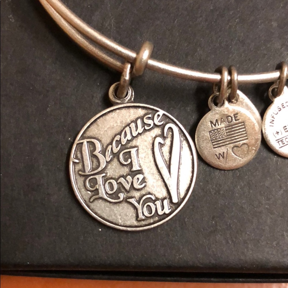 NWT Alex and Ani Because I Love you bangle - Picture 2 of 4